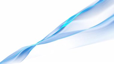 Soyut Dalga Hareketi Mavi Arkaplan. 4K video döngüsü. Teknoloji tanıtımları, bilim kurgu görselleri, hareket grafikleri ve dijital müzik görselleri için ideal.