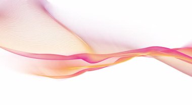 Soyut Dalga Hareketi Renkli Arkaplan. 4K video döngüsü. Teknoloji tanıtımları, bilim kurgu görselleri, hareket grafikleri ve dijital müzik görselleri için ideal.