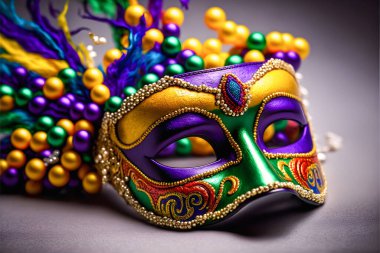 Mardi Gras göz kamaştırıcı bir maske