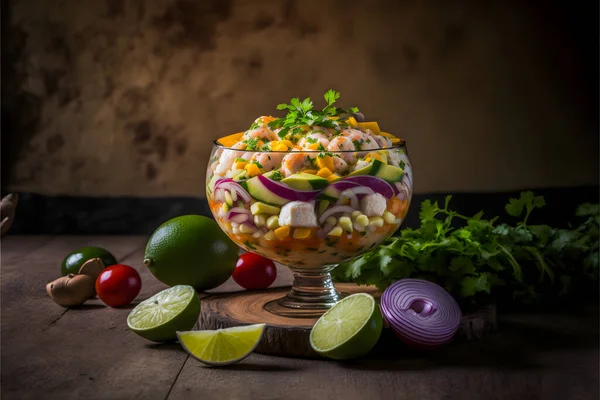 Ceviche Food Photography Collection High Quality Images Showcase Beloved Traditional — Stockfoto