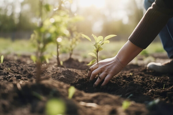 Посадка деревьев для устойчивого будущего: общинный сад и охрана окружающей среды - содействие восстановлению среды обитания и вовлечению общественности в День Земли