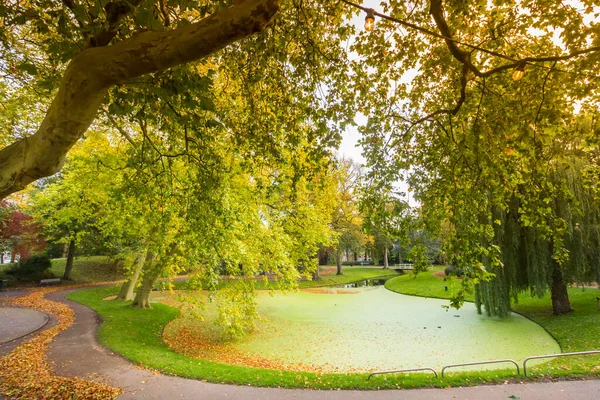 Herbstliche Farben Historischen Prinsentuin Park Leeuwarden Niederlande — Stockfoto