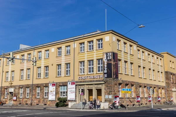 Colorido Edificio Teatro Centro Wilhelmshaven Alemania — Foto de Stock