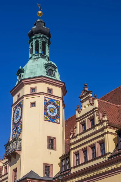 ドイツ ライプツィヒの歴史ある旧市庁舎の塔 — ストック写真