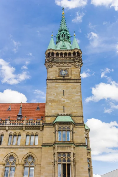 Tornet Den Historiska Stadshuset Braunschweig Tyskland — Stockfoto