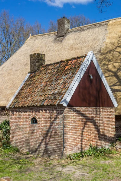 Petite Remise Brique Devant Une Maison Historique Orvelte Pays Bas — Photo