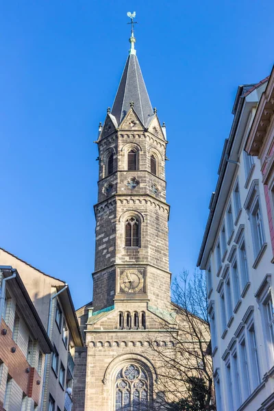 stock image Tower of the New Church in the historic center of Wuppertal, Germany