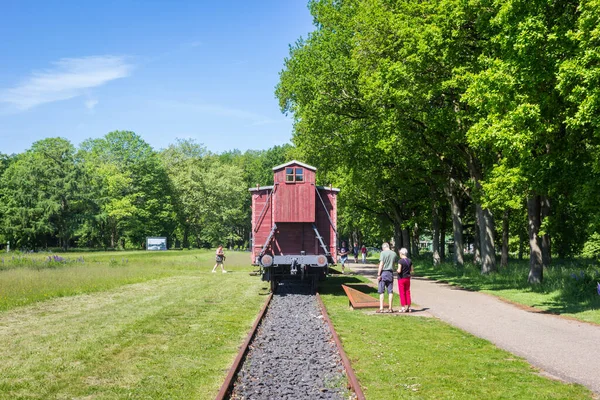Old Railway Wagon Historic Memorial Park Westerbork Netherlands — Stock Photo, Image