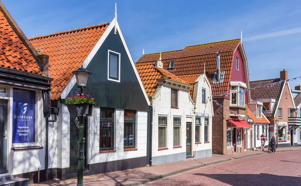 Straat Met Oude Huizen Het Centrum Van Urk Nederland — Stockfoto
