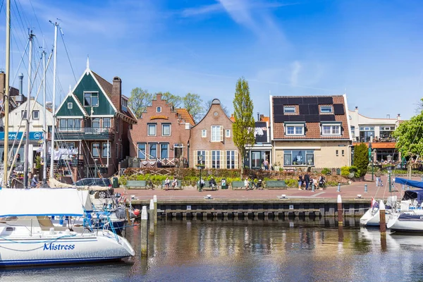 Historische Gevels Oude Haven Van Vissersdorp Urk Nederland — Stockfoto