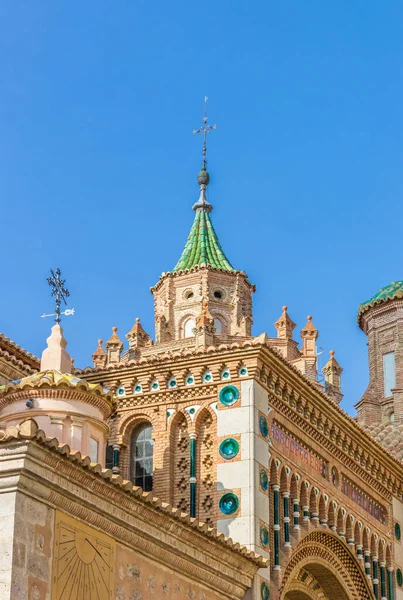 Cathédrale Santa Maria Style Mudejar Dans Ville Historique Teruel Espagne — Photo