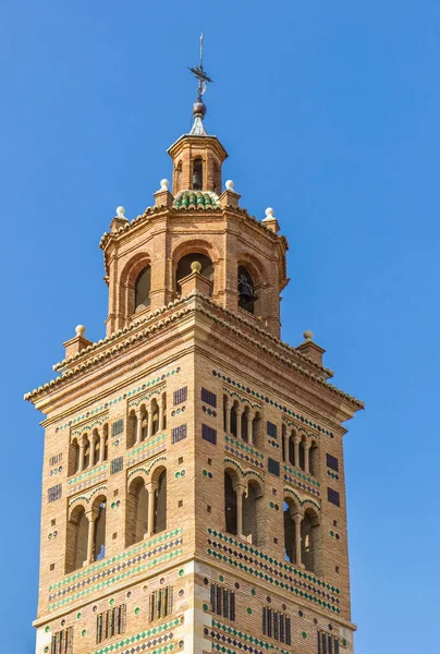 Cathédrale Santa Maria Style Mudejar Dans Ville Historique Teruel Espagne — Photo