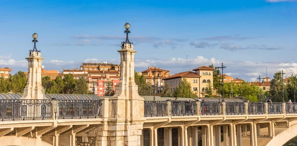 Panorama Historycznego Wiaduktu Fernando Hue Teruel Hiszpania — Zdjęcie stockowe