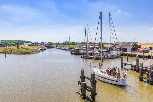 Segling Yacht Hamnen Termunterzijl Nederländerna — Stockfoto