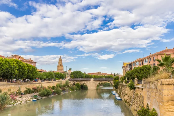 Río Segura Fluye Por Histórica Ciudad Murcia España — Foto de Stock