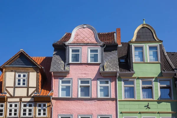 Coloridas Caballerizas Casas Históricas Helmstedt Alemania — Foto de Stock