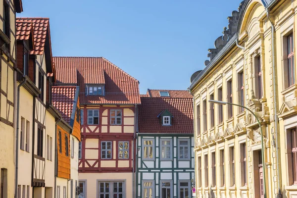 Facades Historic Houses Center Helmstedt Germany — Stock Photo, Image