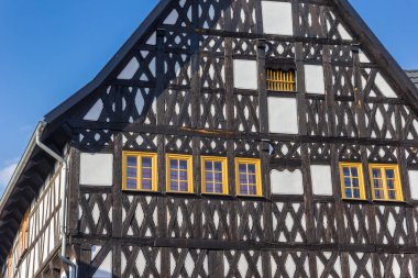 Historic half timbered house in the center of Weimar, Germany clipart