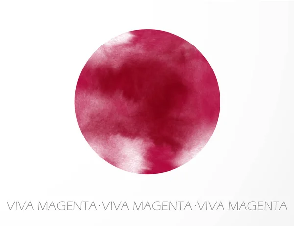 Kleur Van Het Jaar 2023 Viva Magenta Inkt Schilderen Vorm — Stockvector