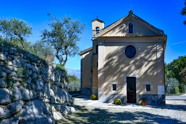 Chiesa Civitavecchia Arpino Borgo Medievale Del Lazio — Foto Stock
