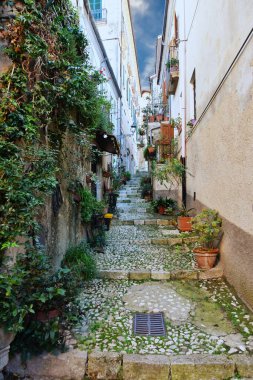 Atina 'daki antik binalar arasında küçük bir sokak, İtalya' nın Frosinone eyaletindeki tarihi bir kasaba..