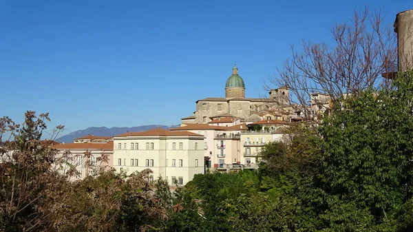 Uitzicht Atina Een Dorp Provincie Frosisone Italië — Stockfoto