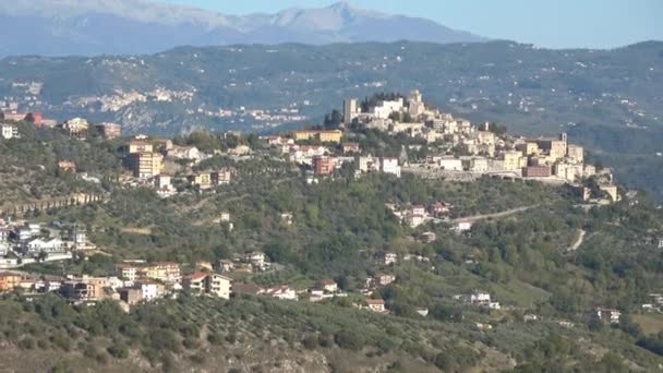 Paisaje Típico Provincia Frosisone Región Del Lacio Italia — Vídeo de stock