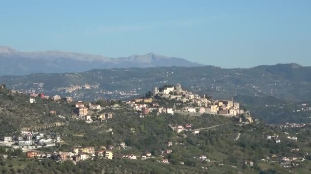 Τυπικό Τοπίο Της Επαρχίας Frosisone Στην Περιφέρεια Lazio Ιταλία — Αρχείο Βίντεο