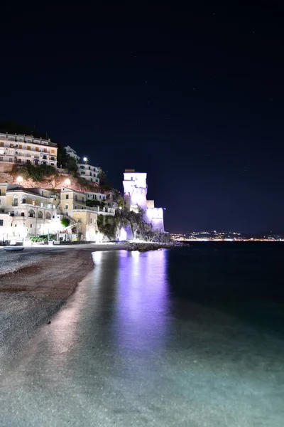 Stranden Cetara Provinsen Salerno Italien — Stockfoto