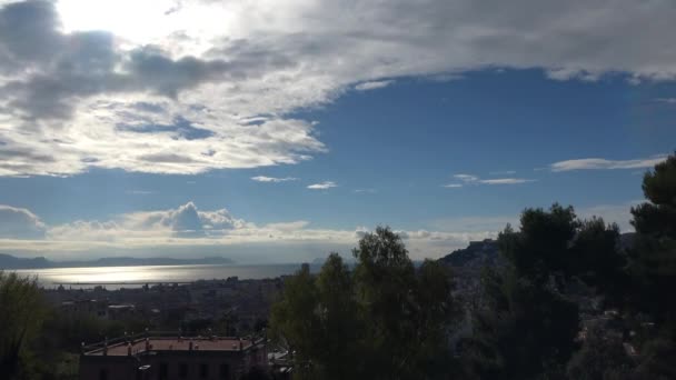 Vista Paisagem Parque Capodimonte Nápoles Itália — Vídeo de Stock