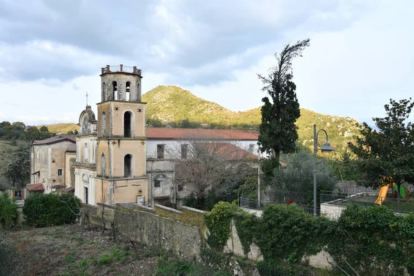 Chiesa Piccolo Borgo Nella Campagna Pietravairano Frazione Della Provincia Caserta — Foto Stock