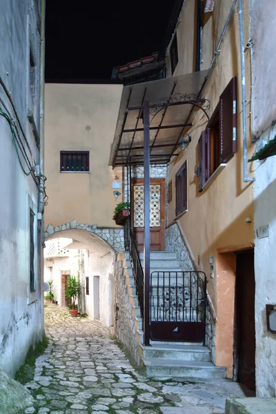 Eine Enge Straße Pietramelara Einem Mittelalterlichen Dorf Der Provinz Caserta — Stockfoto