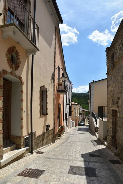 Una Stradina Tra Case Ruviano Piccolo Borgo Provincia Caserta — Foto Stock