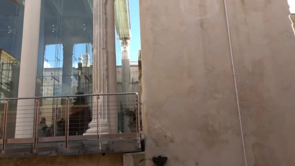Panoramiczny Widok Pozzuoli Miasto Pobliżu Neapolu Włochy — Wideo stockowe