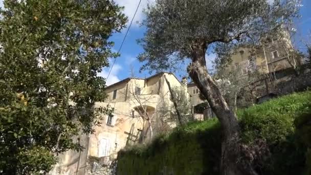Вид Монтесархио Маленькую Деревню Провинции Беневенто Италия — стоковое видео