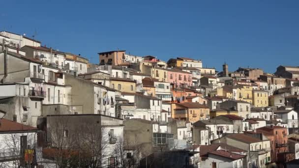 Panoramic View Rapolla Small Rural Town Southern Italy — Stock video