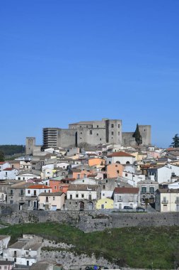 Panoramic view of Melfi, a medieval town in the Basilicata region, Italy.