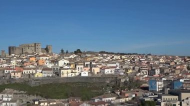 Panoramic view of Melfi, a medieval town in the Basilicata region, Italy.