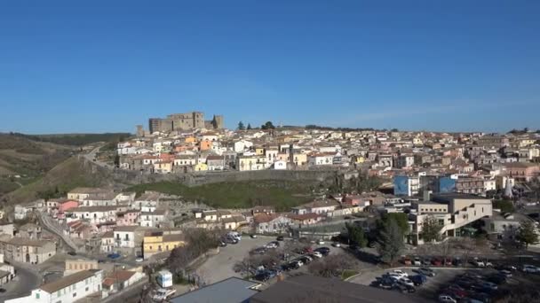 Panoramic View Melfi Medieval Town Basilicata Region Italy — Stockvideo