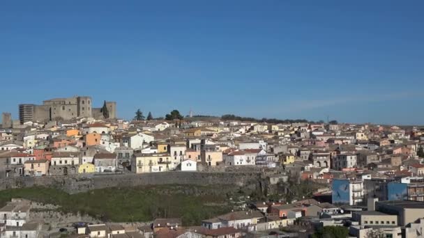 Panoramic View Melfi Medieval Town Basilicata Region Italy — Stockvideo