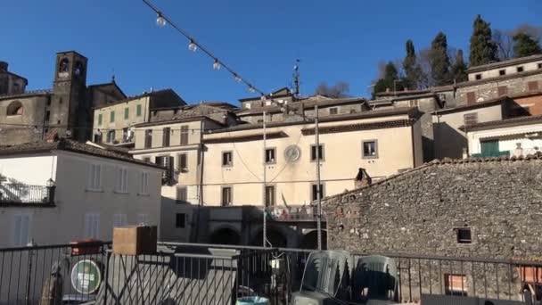 Panoramic View Patrica Medieval Village Province Frosinone Italy — Wideo stockowe