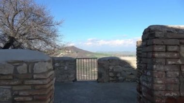 Panoramic view of Bovino, an old Apulian village in the province of Foggia, Italy..