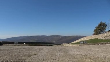 Panoramic view of Bovino, an old Apulian village in the province of Foggia, Italy.