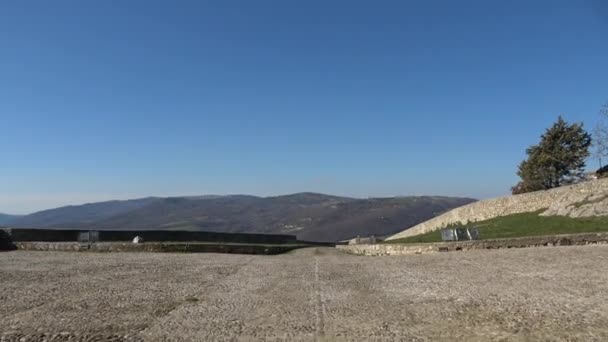 Panoramiczny Widok Bovino Starą Wioskę Apulian Prowincji Foggia Włochy — Wideo stockowe