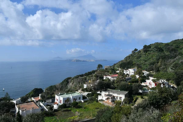 Bacoli Körfezi Nin Panoramik Manzarası Talya Nın Campania Bölgesinde Bir — Stok fotoğraf