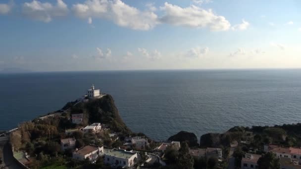 Захід Сонця Островах Ічія Прочіда Північному Узбережжі Кампанії Італія — стокове відео