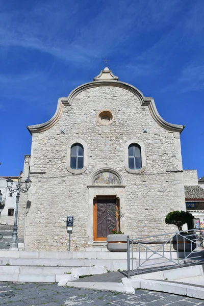 Pietramontecorvino Küçük Bir Kilise Talya Nın Puglia Eyaletinde Bir Ortaçağ — Stok fotoğraf
