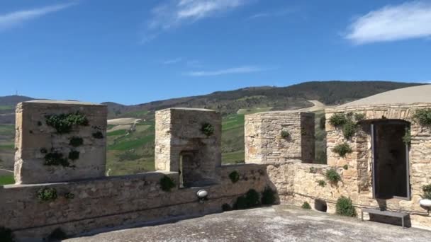 Vista Campo Pietramontecorvino Uma Cidade Medieval Estado Puglia Itália — Vídeo de Stock