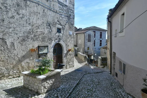 Talya Nın Lazio Eyaletindeki Tarihi Bir Kasaba Olan Fumone Eski — Stok fotoğraf