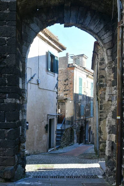Talya Nın Frosinone Eyaletindeki Bir Ortaçağ Kasabası Olan Pofi Nin — Stok fotoğraf